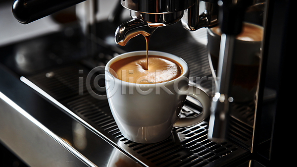 사람없음 JPG 디지털합성 편집이미지 에스프레소 카페 커피 커피메이커 홈카페 힐링