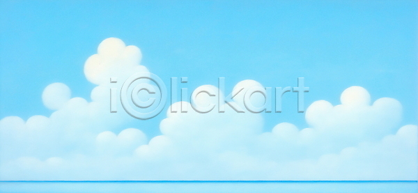 사람없음 JPG 일러스트 구름(자연) 바다 백그라운드 봄 수평선 자연 하늘 하늘색