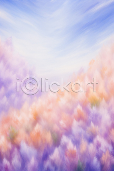 사람없음 JPG 일러스트 구름(자연) 꽃 몽환 백그라운드 보라색 자연 초원(자연) 풍경(경치) 하늘