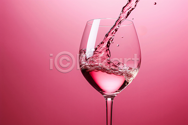 사람없음 JPG 편집이미지 물결 분홍색 붓기 스플래쉬 와인 와인잔 잔