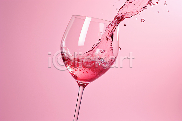 사람없음 JPG 편집이미지 물결 분홍색 스플래쉬 와인 와인잔 잔