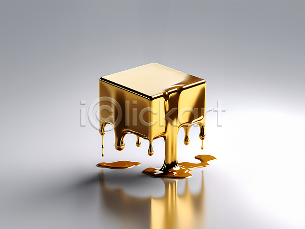 흐름 사람없음 3D JPG 디지털합성 편집이미지 광택 금속 반사 오브젝트 질감 큐브 편집소스 황금
