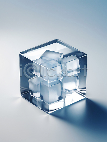 매끈함 차가움 사람없음 3D JPG 디지털합성 편집이미지 그림자 얼음 오브젝트 질감 큐브 투명 편집소스