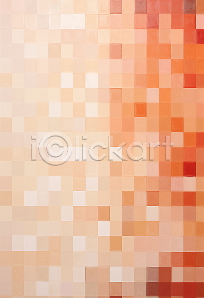 사람없음 JPG 일러스트 갈색 그라데이션 모자이크 백그라운드 사각형 수채화(물감) 타일 패턴