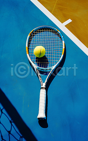 사람없음 JPG 편집이미지 라켓 취미 테니스 테니스공 테니스라켓 테니스장 파란색