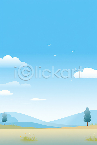 편안함 사람없음 JPG 일러스트 구름(자연) 꽃 나무 맑음 백그라운드 산 자연 조류 초원(자연) 풍경(경치) 하늘