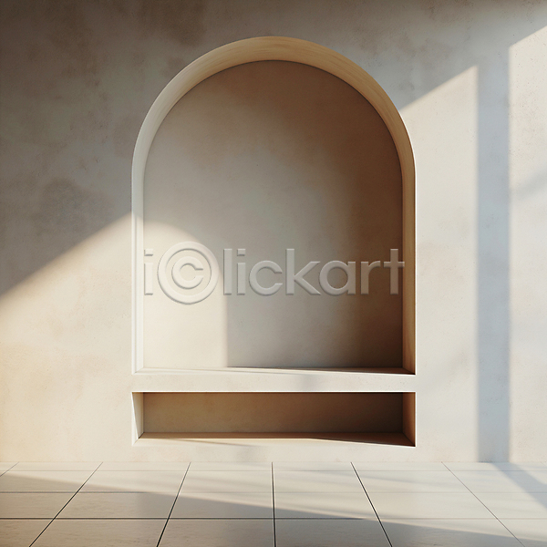 분위기 사람없음 JPG 디지털합성 편집이미지 건축 공간 그림자 디자인 모던 미니멀 백그라운드 벽 비어있는 실내 아치 질감 편집소스 햇빛