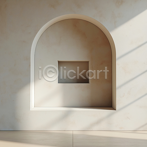 분위기 사람없음 JPG 디지털합성 편집이미지 건축 공간 그림자 디자인 모던 미니멀 백그라운드 벽 비어있는 사각형 실내 아치 질감 편집소스 햇빛