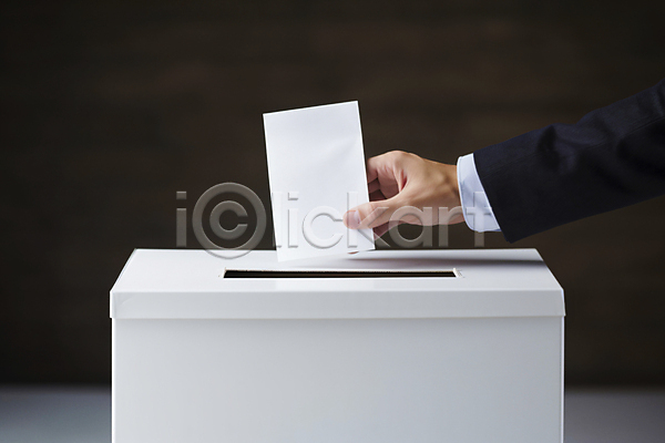 선거 신체부위 JPG 디지털합성 편집이미지 검은색 손 용지 유권자 정장 투표 투표함