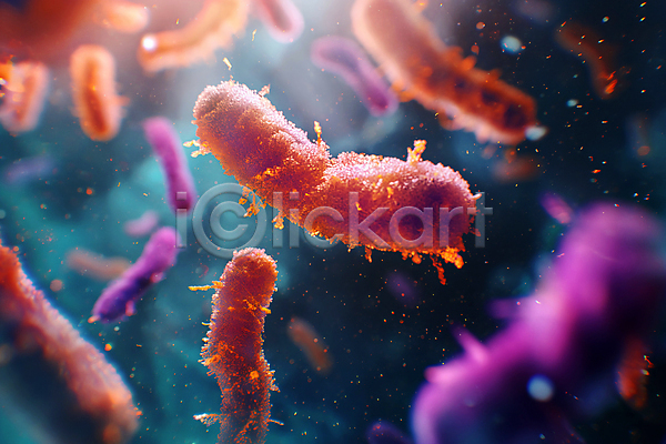 사람없음 3D JPG 디지털합성 편집이미지 미생물 바이러스 박테리아 백그라운드 보라색 생물학 세포 편집소스