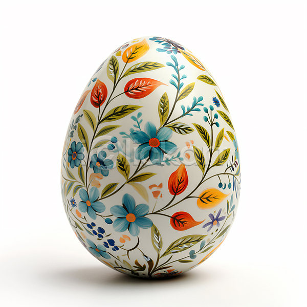 사람없음 JPG 디지털합성 편집이미지 계란 기념일 꽃무늬 부활절계란 장식 전통 편집소스