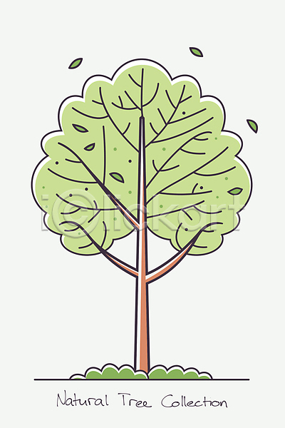 분위기 사람없음 AI(파일형식) 일러스트 나무 나뭇잎 자연 잔디 초록색 타이포그라피 한그루