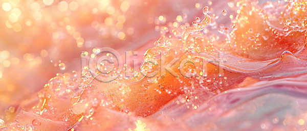 화려 사람없음 JPG 디지털합성 편집이미지 물 물방울 반짝임 분홍색