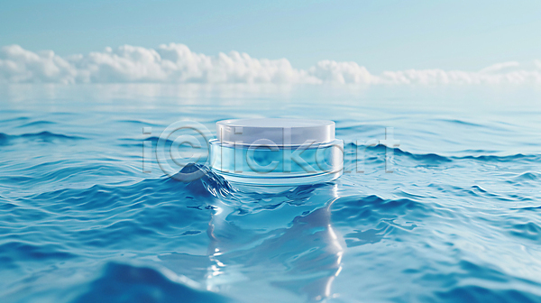 사람없음 JPG 편집이미지 구름(자연) 물 물결 반사 뷰티 수면 아이템 오브젝트 파란색 하늘 화장품