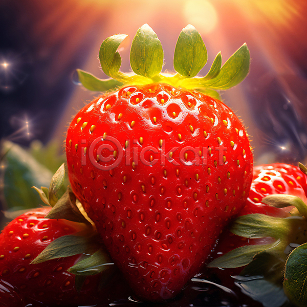 달콤 사람없음 JPG 편집이미지 과일 농작물 농장 딸기 빨간색