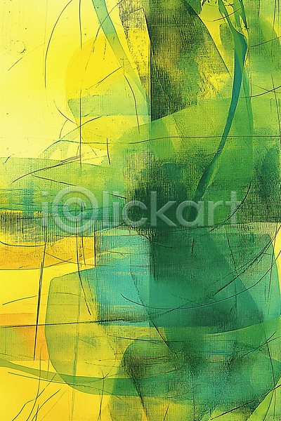 사람없음 JPG 디지털합성 편집이미지 그림 노란색 디자인 미술 백그라운드 질감 초록색 추상 편집소스