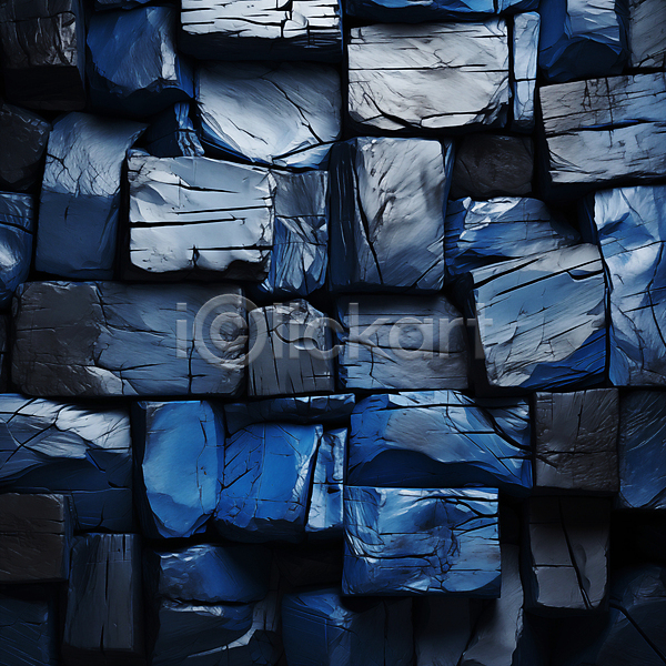 사람없음 3D JPG 디지털합성 편집이미지 광택 백그라운드 큐브 파란색 편집소스