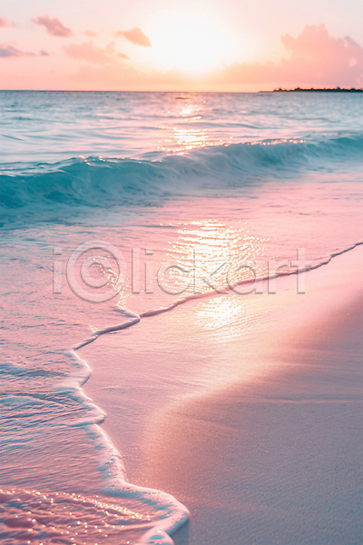 분위기 사람없음 JPG 편집이미지 포토 구름(자연) 분홍색 태양 풍경(경치) 하늘 해변 휴양지