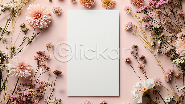 사람없음 JPG 디지털합성 템플릿 편집이미지 꽃 백그라운드 봄 분홍색 종이 카드(감사) 카피스페이스 편지 편집소스