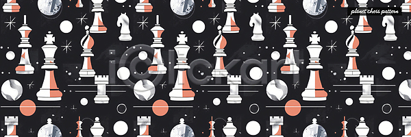 사람없음 PSD 편집이미지 검은색 말(게임) 별 우주 체스 체스말 패턴 패턴백그라운드 행성