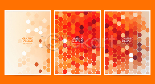 사람없음 AI(파일형식) 템플릿 배너 백그라운드 세트 원형 주황색 추상 포스터