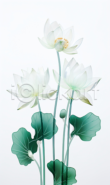 믿음 편안함 사람없음 JPG 편집이미지 연꽃(꽃) 연잎 종교 초록색 흰색