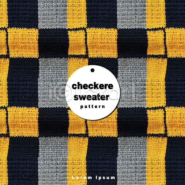 사람없음 PSD 편집이미지 검은색 노란색 니트 디자인 무늬 백그라운드 스웨터 직물 체크(체크무늬) 패턴 회색