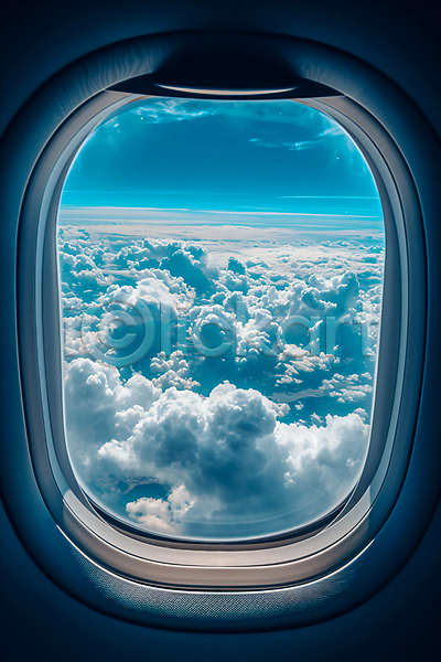 우아함 사람없음 JPG 편집이미지 구름(자연) 비행기 비행기내부 창문 하늘