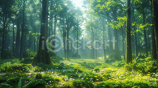 분위기 사람없음 JPG 디지털합성 편집이미지 나무 나뭇잎 숲 자연 풍경(경치) 햇빛 환경