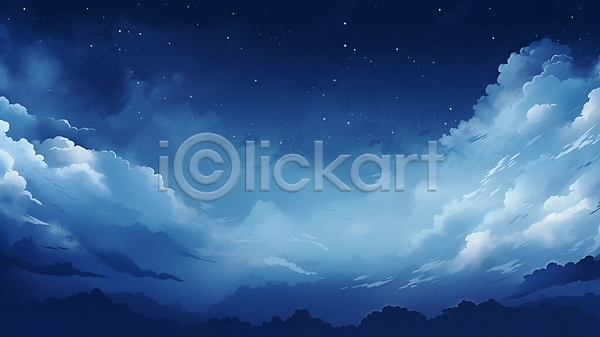 감성 사람없음 JPG 편집이미지 구름(자연) 남색 밤하늘 배너 백그라운드 별 새벽 야경 자연 풍경(경치)