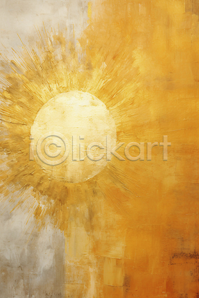 빈티지 사람없음 JPG 디지털합성 편집이미지 그림 금색 백그라운드 유화 태양