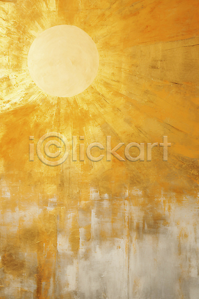 빈티지 사람없음 JPG 디지털합성 편집이미지 그림 금색 백그라운드 유화 태양