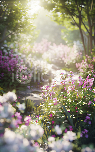휴식 사람없음 JPG 편집이미지 꽃 꽃밭 봄 자연 정원 풍경(경치) 햇빛