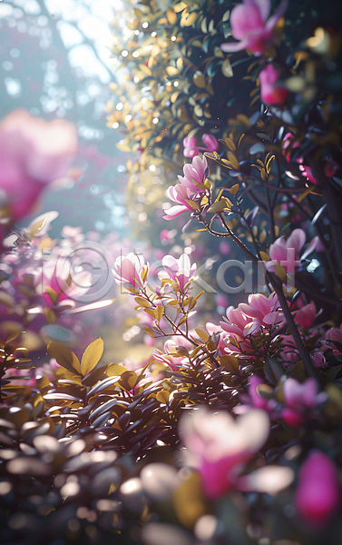 휴식 사람없음 JPG 편집이미지 꽃 꽃밭 봄 자연 정원 풍경(경치) 햇빛
