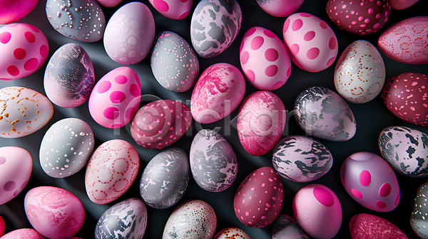 사람없음 JPG 편집이미지 가득함 계란 기독교 백그라운드 부활절 부활절계란 분홍색 회색