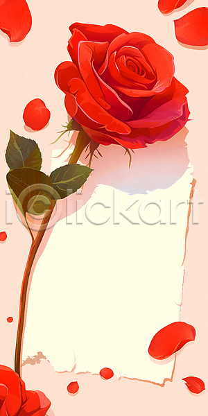 사람없음 PSD 편집이미지 꽃잎 로즈데이 백그라운드 빨간색 성년의날 이벤트 잎 장미 종이 쪽지 카드(감사)