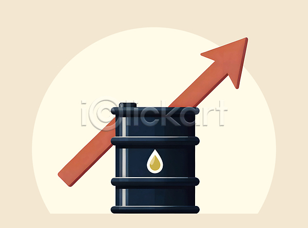 상승 사람없음 JPG 편집이미지 경제 기름값 기름통 석유 석유통 시세 에너지 연료 원자재 자원 화살표 휘발유