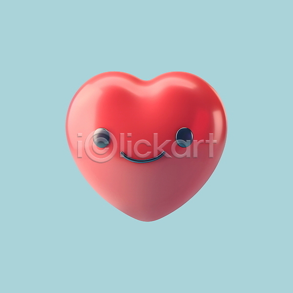 귀여움 기쁨 사랑 행복 사람없음 3D 3D아이콘 PSD 디지털합성 아이콘 발렌타인데이 빨간색 웃음 이모티콘 하트 화이트데이