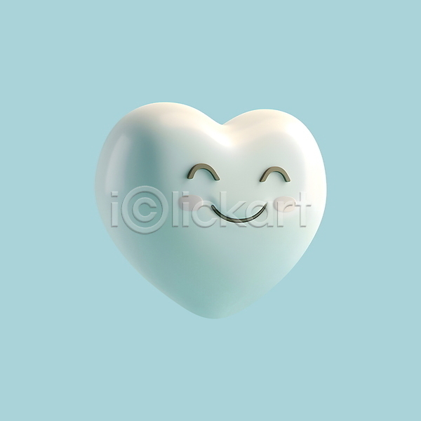 귀여움 기쁨 사랑 행복 사람없음 3D 3D아이콘 PSD 디지털합성 아이콘 발렌타인데이 웃음 이모티콘 하트 화이트데이 흰색