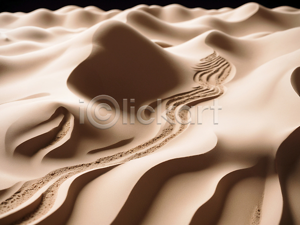 사람없음 JPG 디지털합성 편집이미지 모래언덕 미니멀 사막 심플 어둠 자연 점토 클레이아트 편집소스
