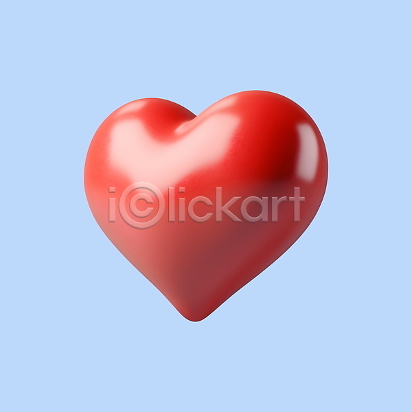사랑 사람없음 3D PSD 디지털합성 아이콘 발렌타인데이 빨간색 하트 화이트데이