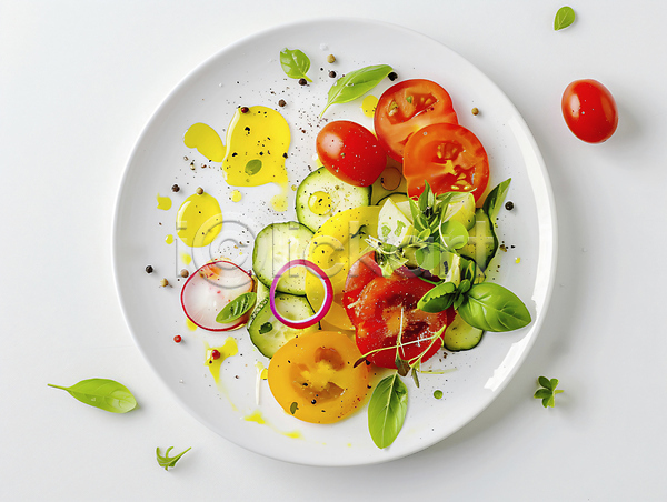 신선 사람없음 JPG 편집이미지 건강 샐러드 소스(음식) 식사 올리브오일 접시 채소