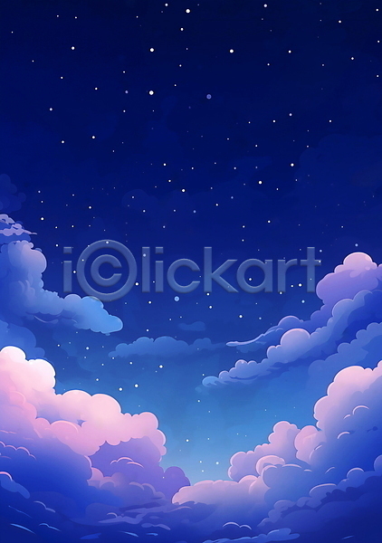 감성 사람없음 JPG 편집이미지 구름(자연) 밤하늘 백그라운드 별 보라색 새벽 야경 자연 풍경(경치) 하늘