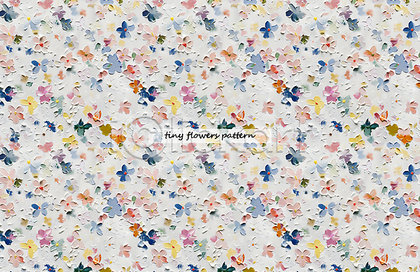 사람없음 PSD 일러스트 꽃 꽃무늬 유화 패턴 페인팅