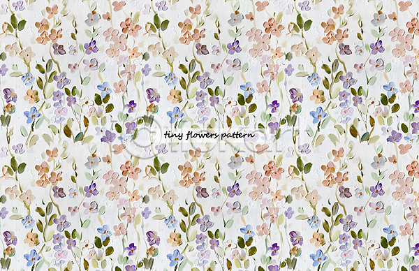 사람없음 PSD 일러스트 꽃 꽃무늬 유화 패턴 페인팅