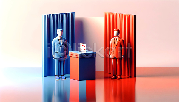 선거 선택 남자 두명 성인 성인남자만 JPG 디지털합성 편집이미지 권리 민주주의 정치 참여 책임감 투표 투표소 투표용지 투표함 편집소스