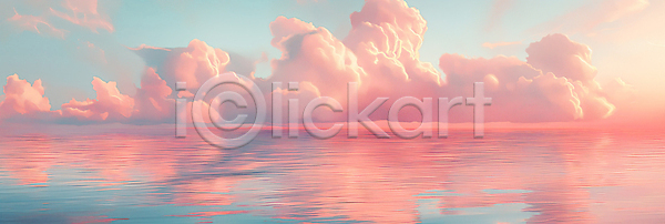 사람없음 JPG 디지털합성 편집이미지 경관 구름(자연) 바다 반사 백그라운드 일몰 자연 주황색 편집소스 하늘 황혼