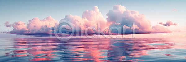 사람없음 JPG 디지털합성 편집이미지 경관 구름(자연) 바다 반사 백그라운드 보라색 일몰 자연 편집소스 하늘 황혼