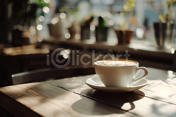 여유 휴식 사람없음 JPG 편집이미지 공간 그림자 카페 커피 커피잔 탁자 햇빛