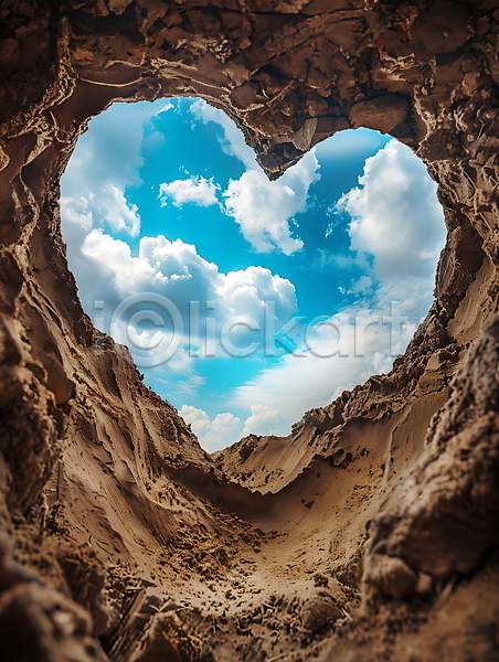사랑 사람없음 JPG 디지털합성 편집이미지 구름(자연) 모래 자연 편집소스 풍경(경치) 프레임 하늘